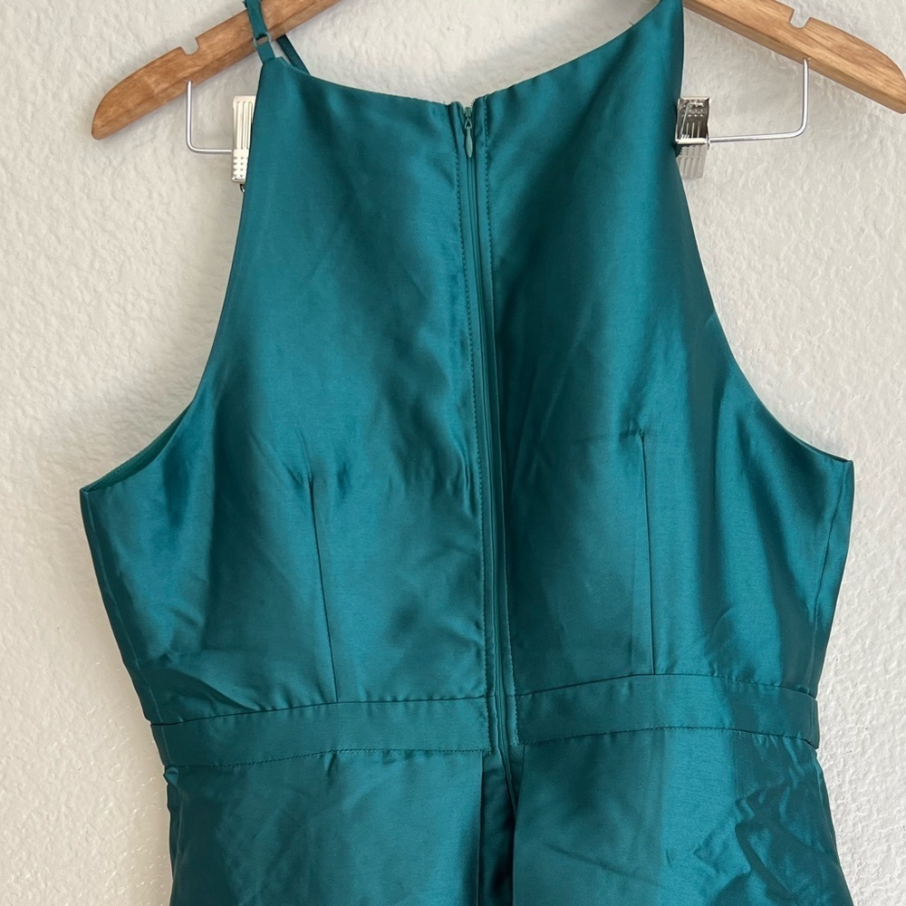 NWOT Broadway Show Emerald Green High-Low Maxi Dress - Picture 6 of 7